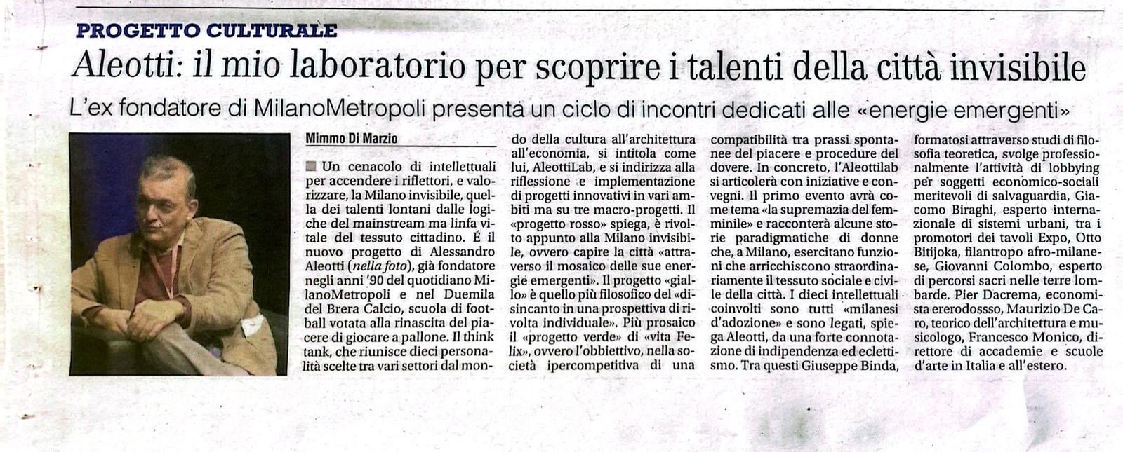 Al momento stai visualizzando Intervista su Il Giornale